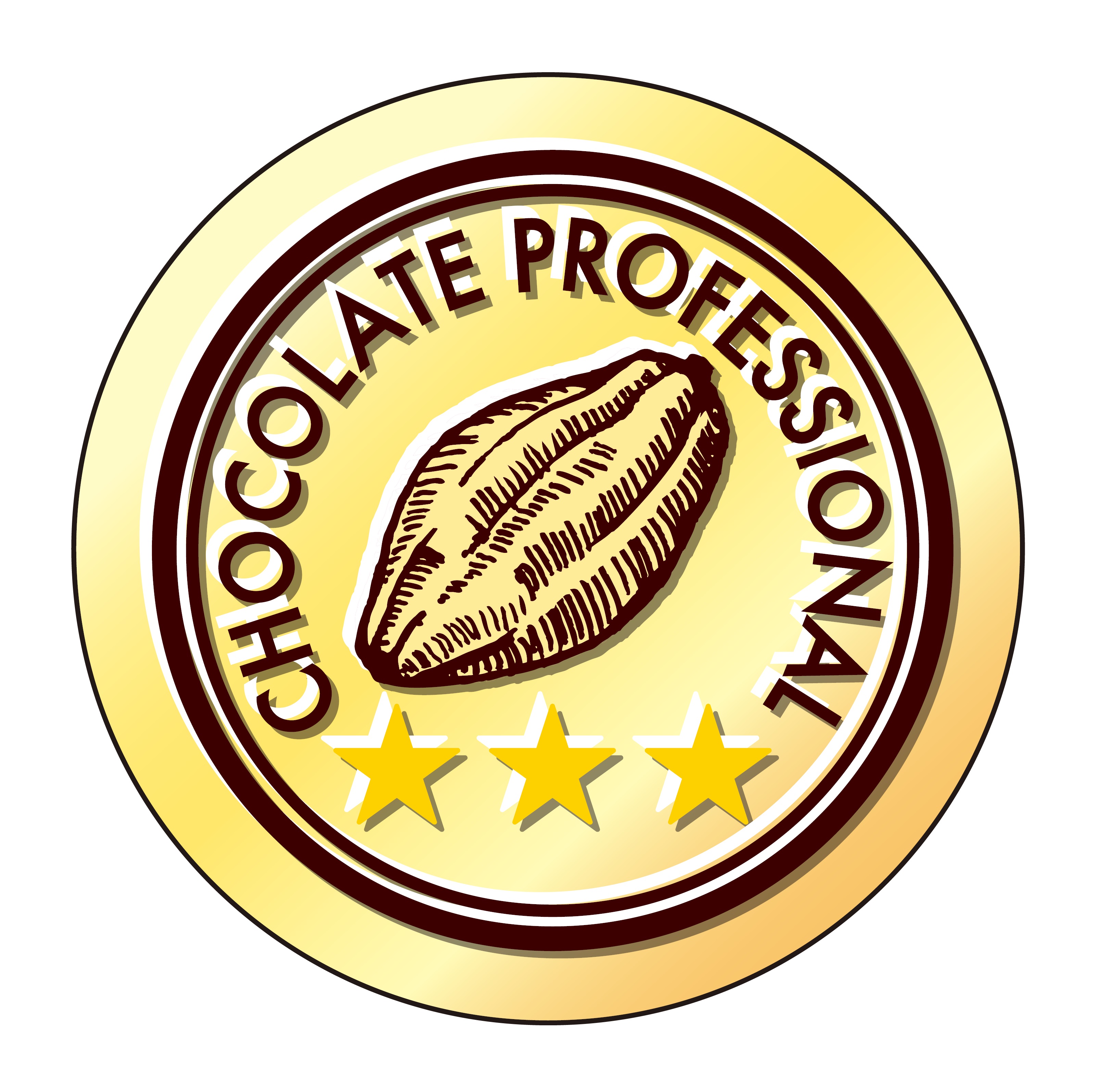 チョコレート プロフェッショナル（上級）の合格認定バッジです。
