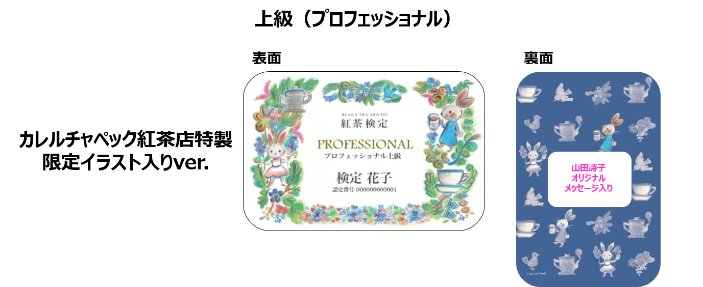 紅茶検定　合格認定カード 上級（プロフェッショナル）